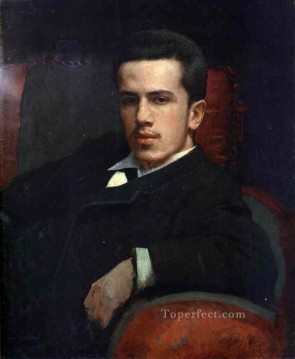 Retrato de Anatoly Kramskoy el hijo del artista demócrata Ivan Kramskoi Pinturas al óleo